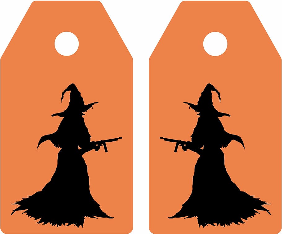witch clipart collage, ticket, tag, halloween, map, greeting, witch, feast, october, silhouette