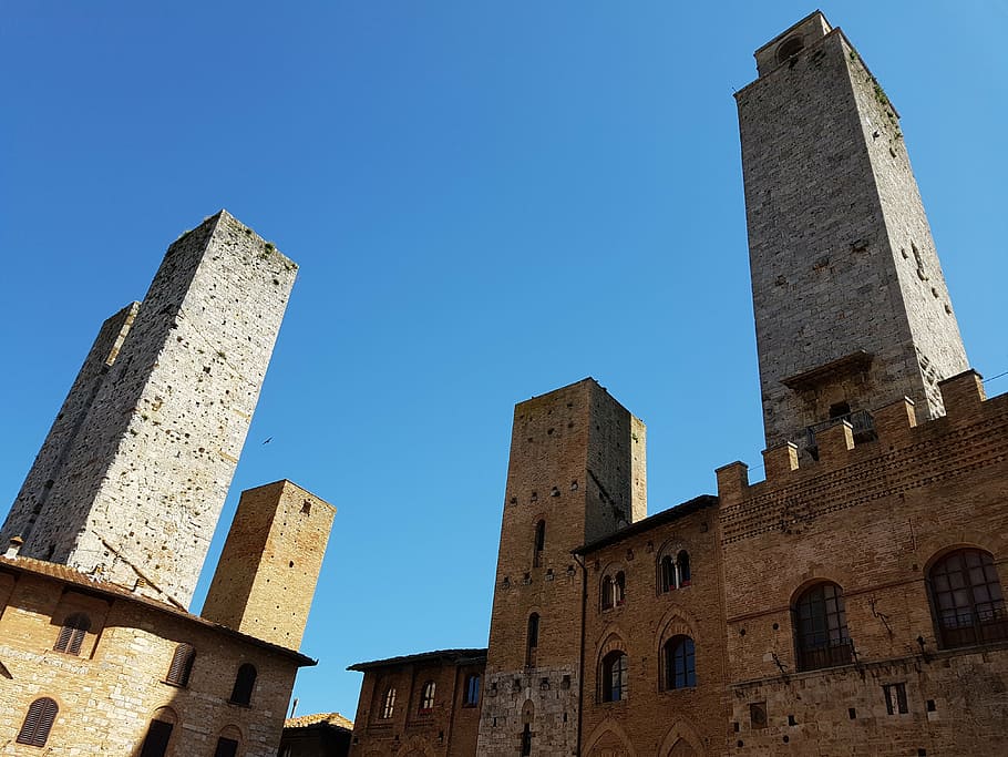 san gimignano, italy, towers, toscana, tuscany, historically, building, architecture, old town, old