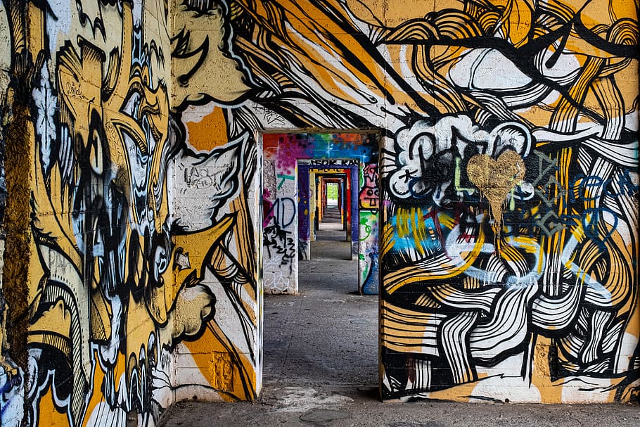 grafitti, art, sprayer, creativity, wall, spray, color, graffiti, street art, mural