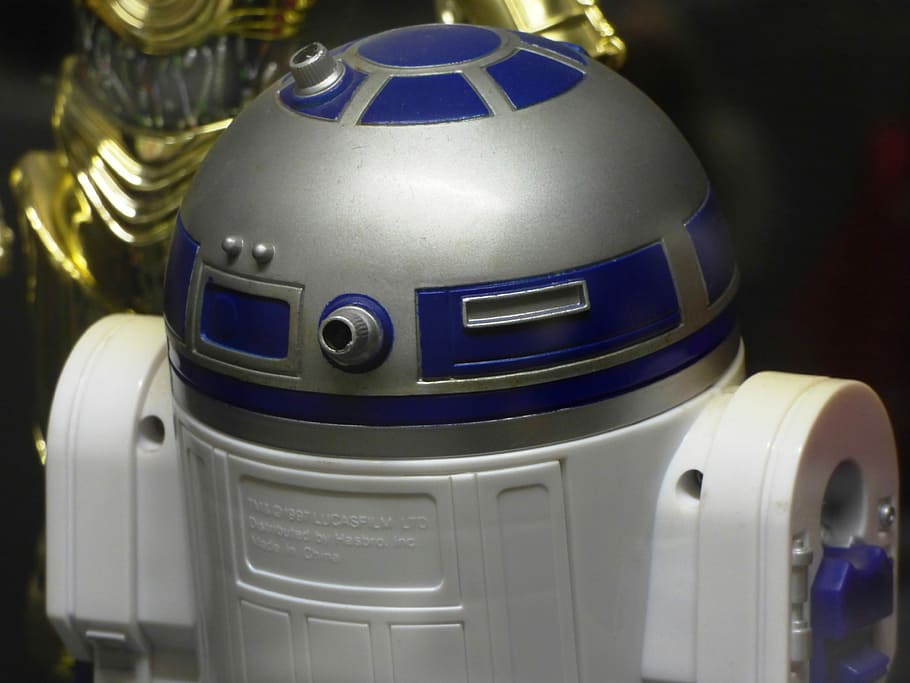 Starwars, Star Wars, Video, Robot, R2D2, space, indoors, close-up, day, metal