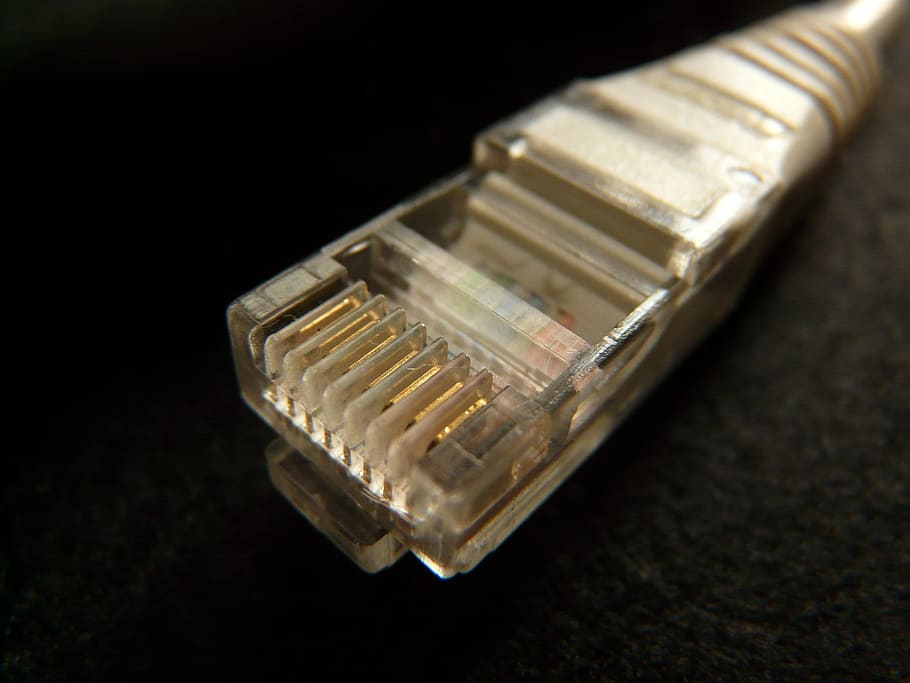closeup, gray, rj45, rj 45 connector, Network Cables, Cable, Internet, cable, internet, ethernet, broadband