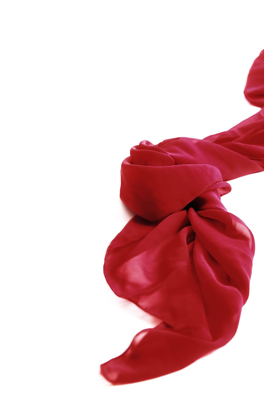 red, silk, scarf, textile, fashion, accessory, accessories, stylish, classy, fabric