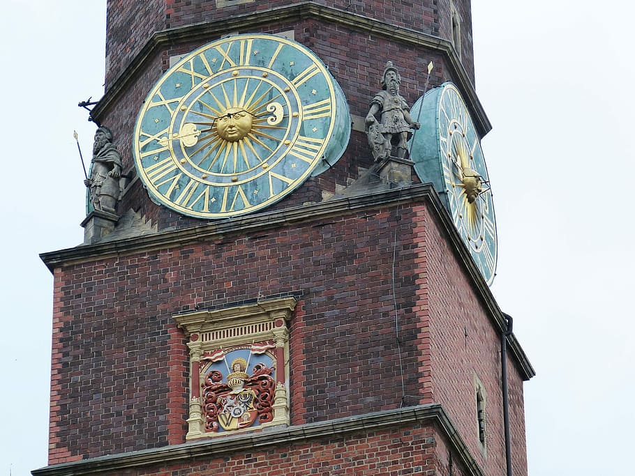 Reloj, torre, ciudad, ayuntamiento, tiempo, torre del reloj, tiempo de, puntero, cara del reloj, oro