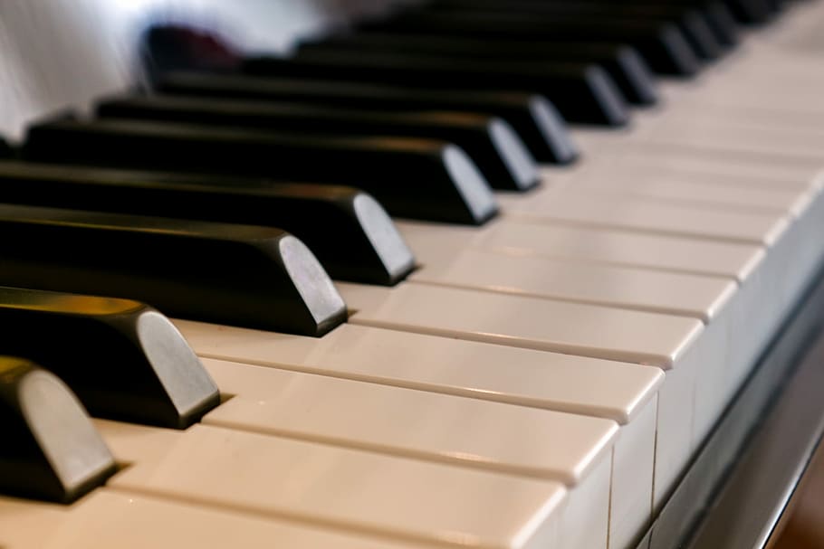 white, black, piano keys, piano, music, keys, instrument, musical instrument, play piano, piano keyboard