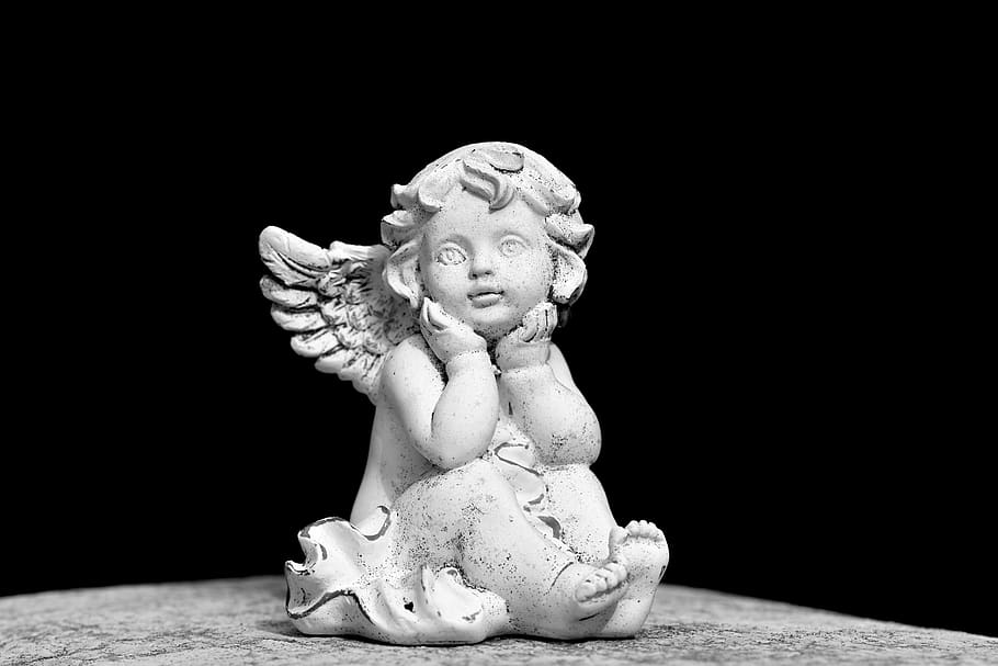 anjo, figura do anjo, escultura, estátua, asa, figura do túmulo, lápide, celestial, anjinho, cemitério