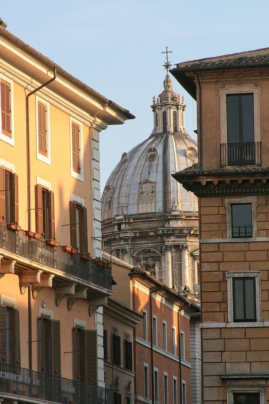 Italia, Roma, Navona, tempat navona, eksterior bangunan, arsitektur, struktur yang dibangun, fasad, jendela, kota
