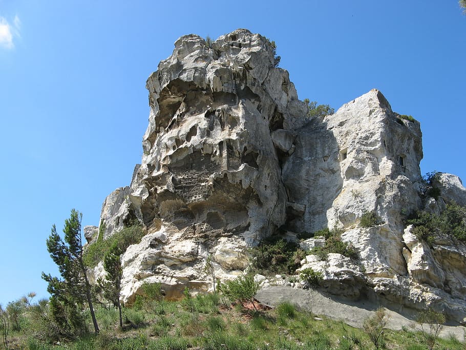 Rock, Alpilles, Lease, De, Provence, lease-de-provence, france, nature, rock - Object, mountain