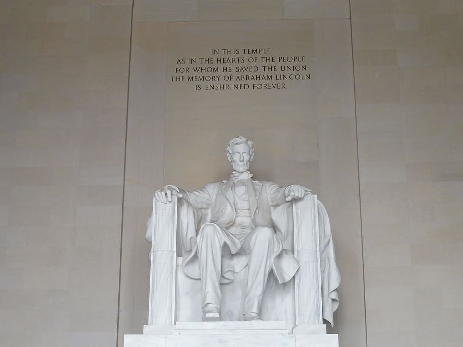 abraham lincoln monument, Abraham Lincoln, Lincoln Monument, Washington Dc, memorial, abraham, lincoln, sculpture, symbol, stone