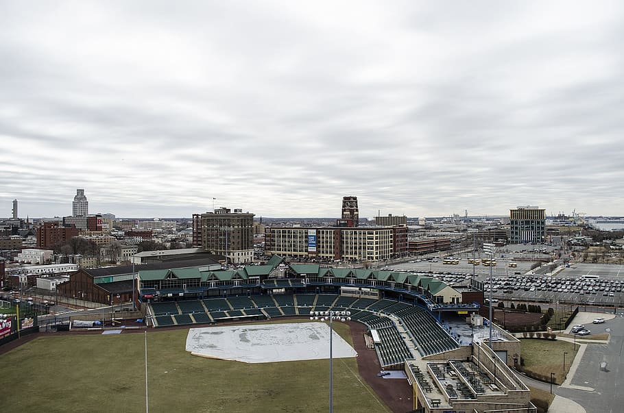 Baseball Field, Camden, New Jersey, camden, new jersey, stadium, architecture, skyline, city, cityscape, tower