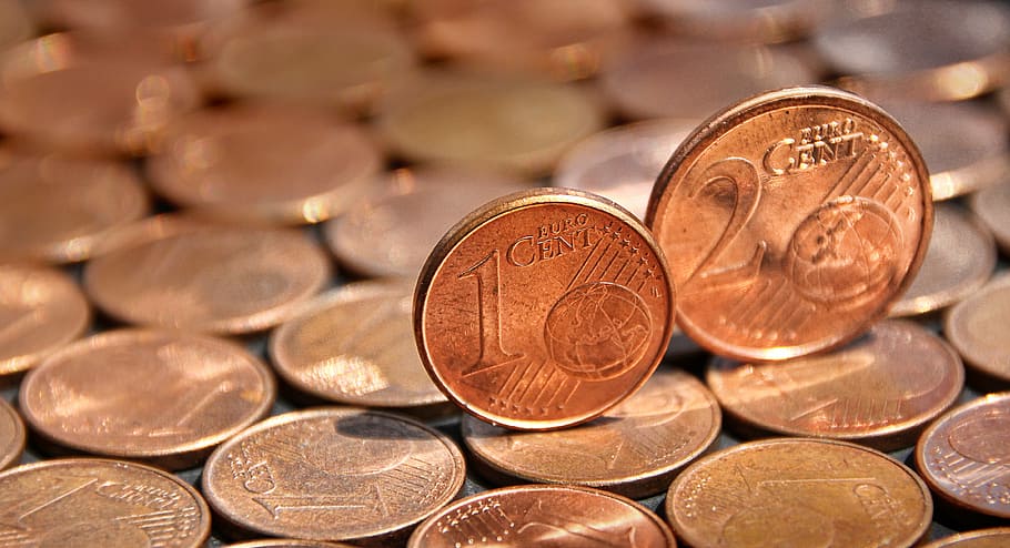 centavo, dinero, medios de pago, cobre, euro, especie, centavos de euro, cambio suelto, finanzas, efectivo