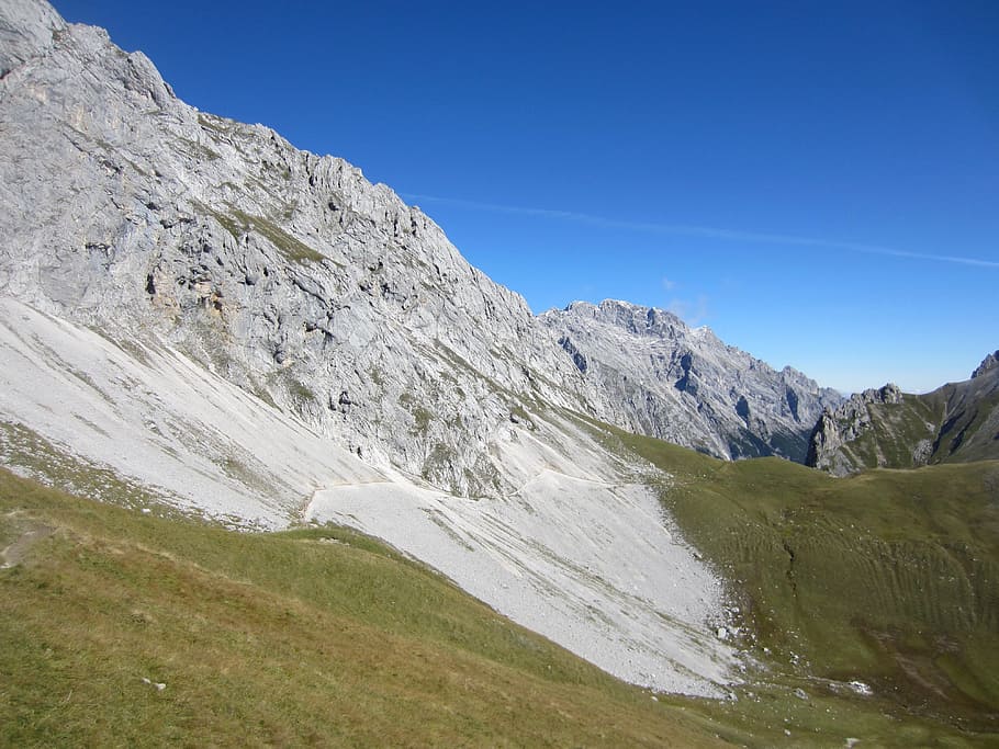 Teleférico, Zugspitze, Senderismo, montaña, escalada, tirol, dolomitas, montañas, idilio, senderismo de montaña