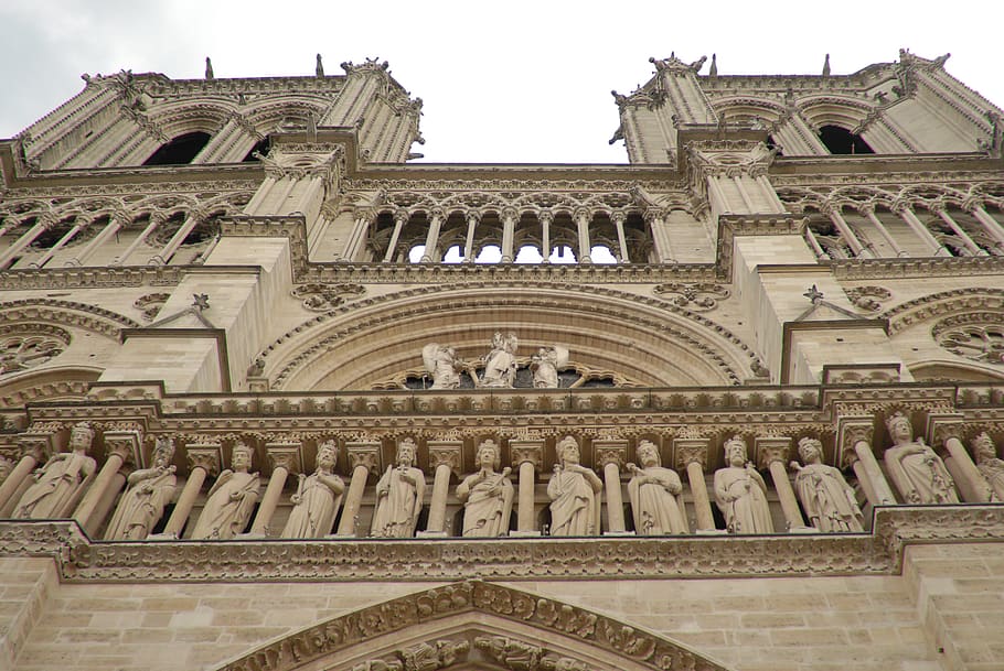 paris, notre dame, cathedral, church, france, architecture, notre-dame, religion, catholic, religious