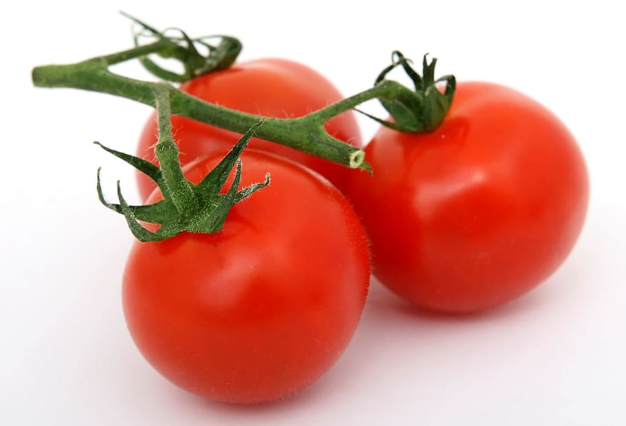 three red tomatoes, appetite, calories, catering, colorful, cookery, cooking, cuisine, culinary, delicious