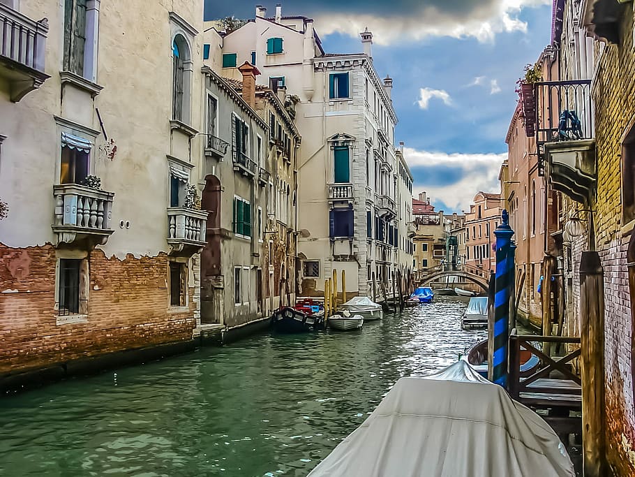 gran canal, venecia, veneciano, canal, puente, agua, mar, italia, italiano, barco