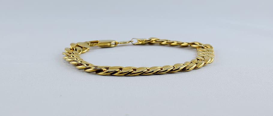 bracelet, gold jewelry, earrings, gold, jewellery, shiny, chain, curb chain, gold bracelet, metallic