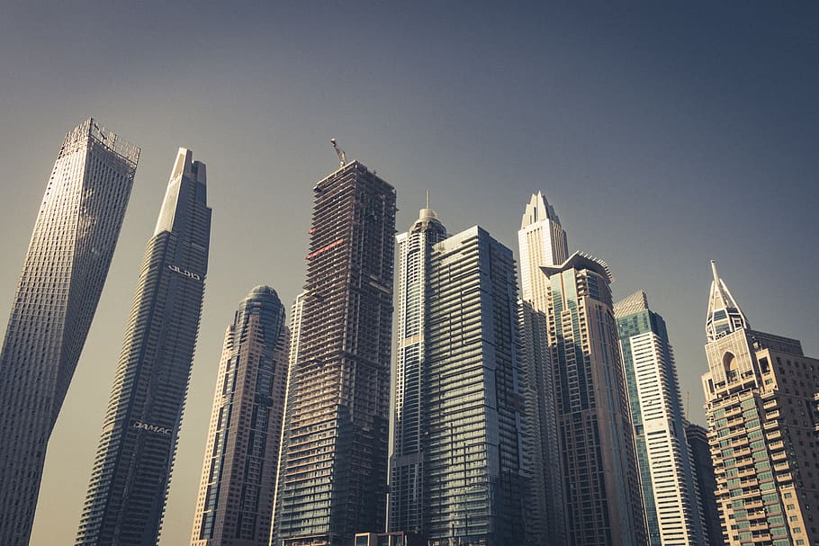 Dubai, rascacielos, el rascacielos, edificio de oficinas, ciudad, arquitectura, edificio, el centro de la ciudad, oficina, edificios