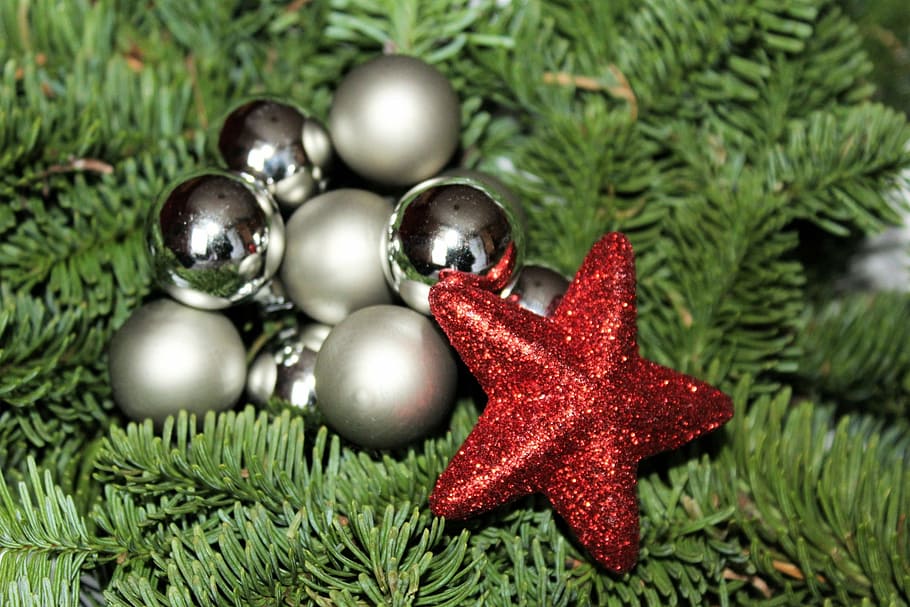poinsettia, christmas, christmas decoration, decoration, background, christmas decorations, balls, advent, red, deco