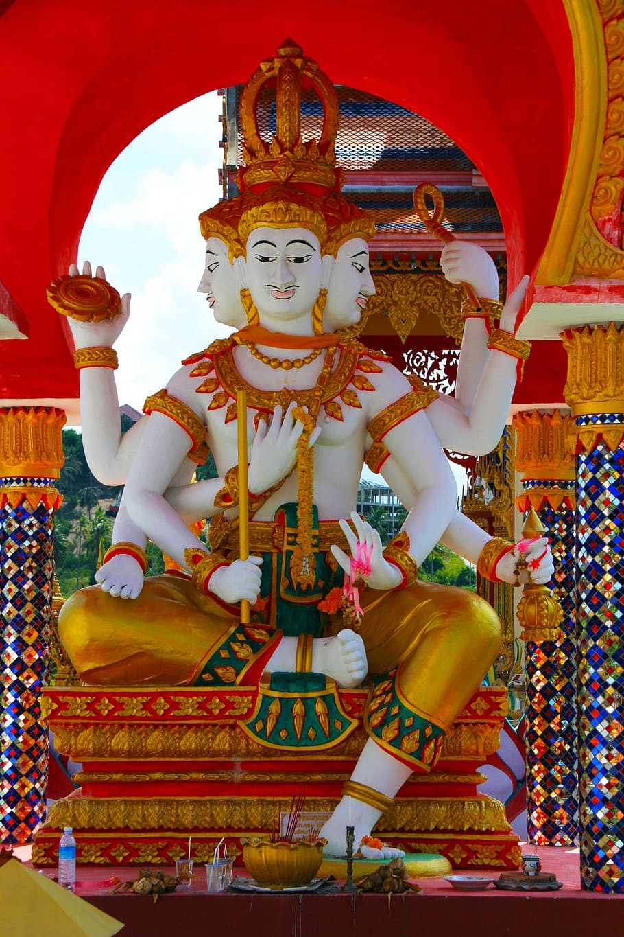 ヒンドゥー教の神の像, ラクシュミ, 仏教, タイ, インド, 文化, 神, ヒンドゥー教, ロータス, 神話