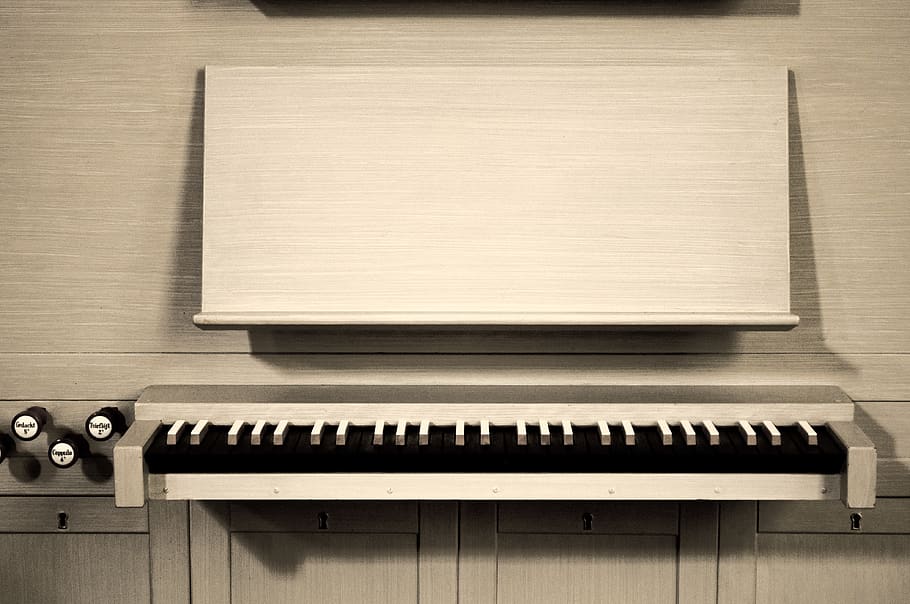 piano, note, synthesizer, ebony, instrument, ivory, music, organ, musical, klasik