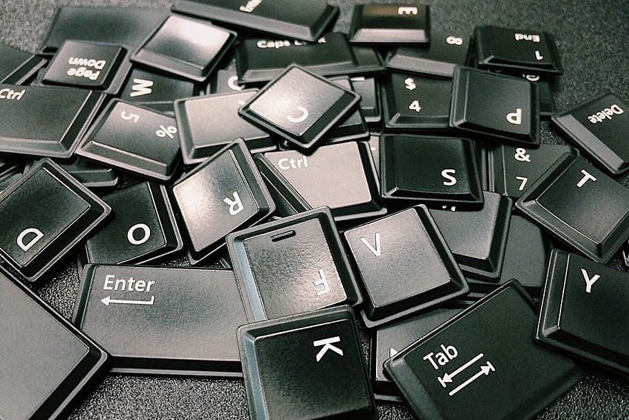 computer keyboard numkeys, letters, keys, keyboard, technology, computer, communication, enter, full frame, backgrounds