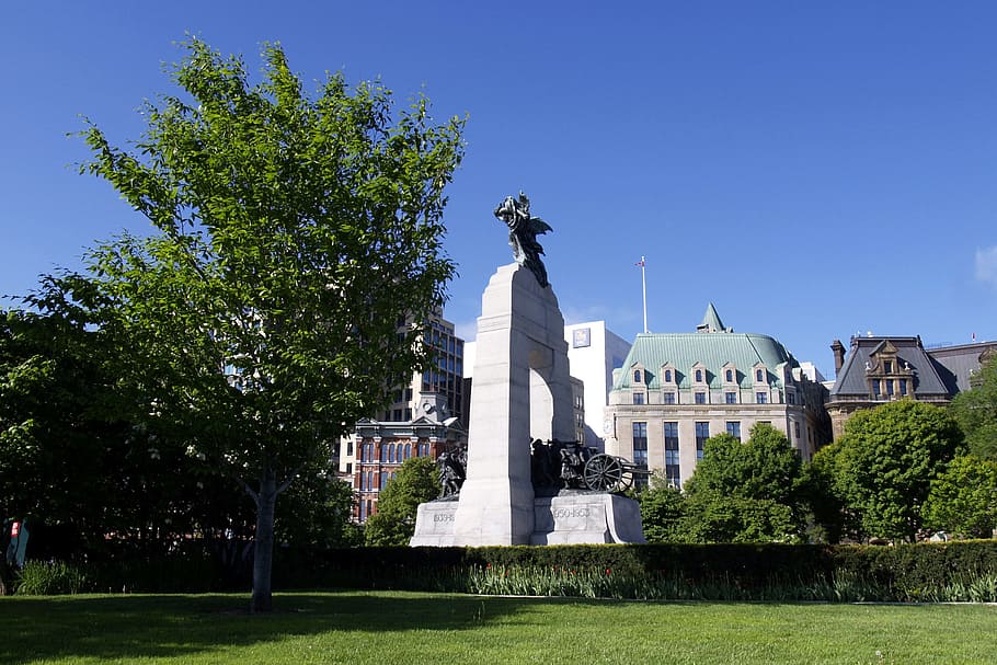 War, Monument, Ottawa, Canada, ottawa, canada, worldwar, building, city, statue, architecture And Buildings