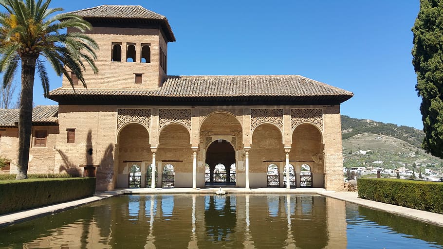 Alhambra, Alhamra, Granada, Calat Alhamra, fortaleza, real, hito, castillo, panorama, pabellón