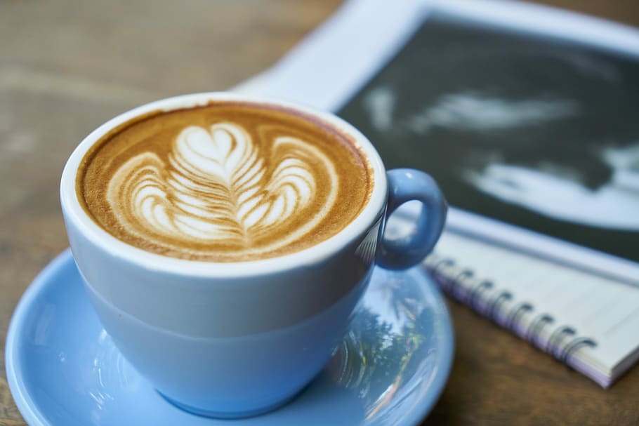 cappuccino, white, ceramic, mug, coffee, latte, espresso, background, caffeine, beverage