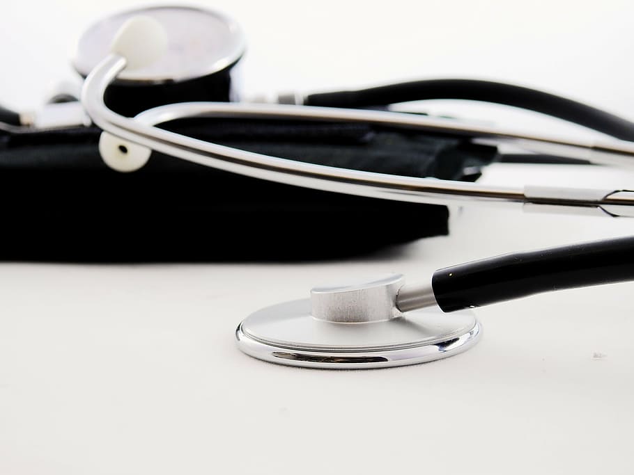 gray, stethoscope, white, background, doctor, medical, blood pressure, investigation, naturopaths, naturopathy