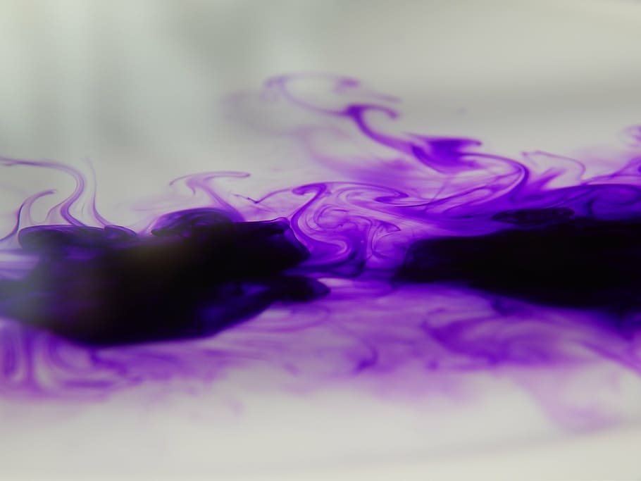 macro photography, purple, smoke, color, drop, water, colorful abstract, color background, colorful background, watercolor background