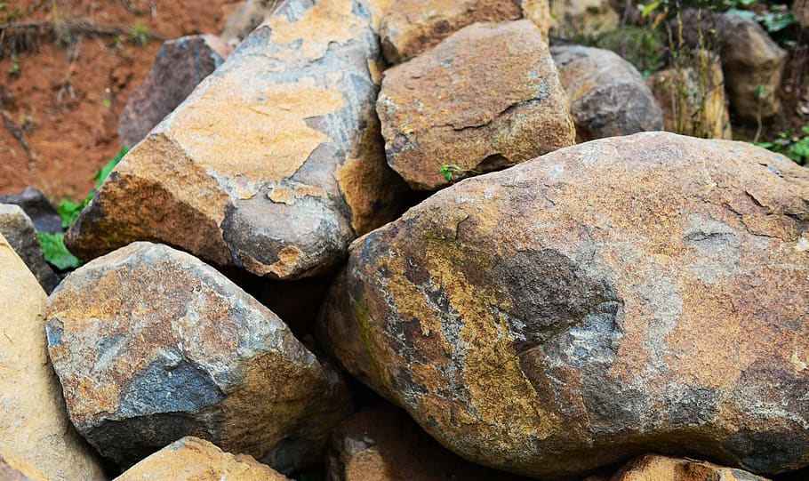 diabase, rock, stone, boulders, cairn, rocks, solid, rock - object, rough, textured