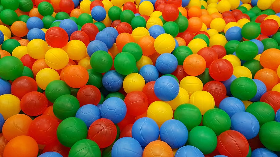 see, color balls, a variety of colors, children's, playing ball, multi colored, large group of objects, backgrounds, full frame, abundance