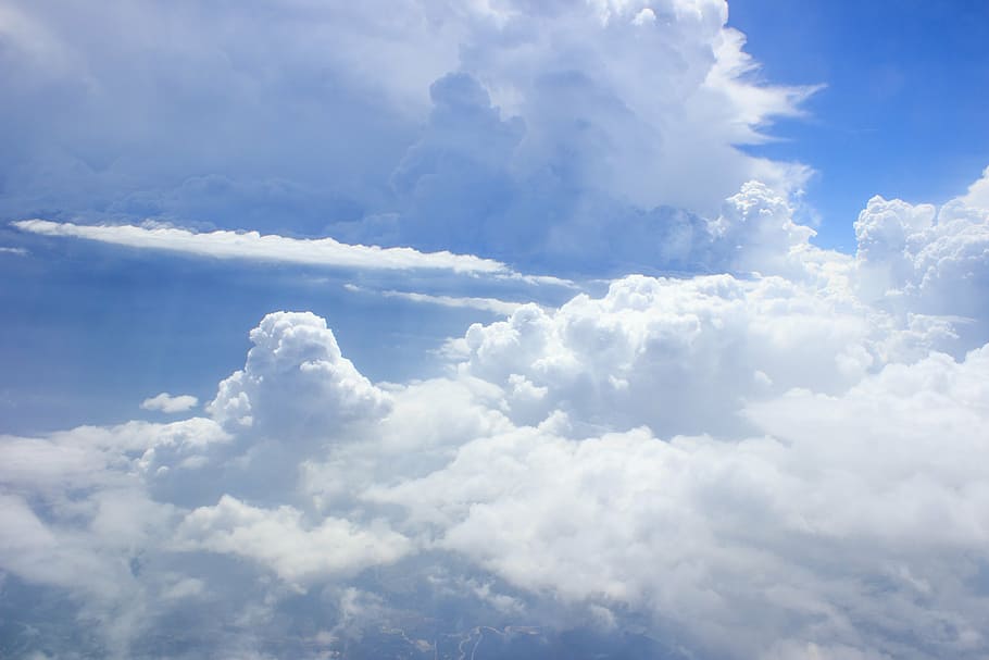 clouds, heavy, breathtaking, white, sky, beautiful, nature, amazing, view, cloud - sky