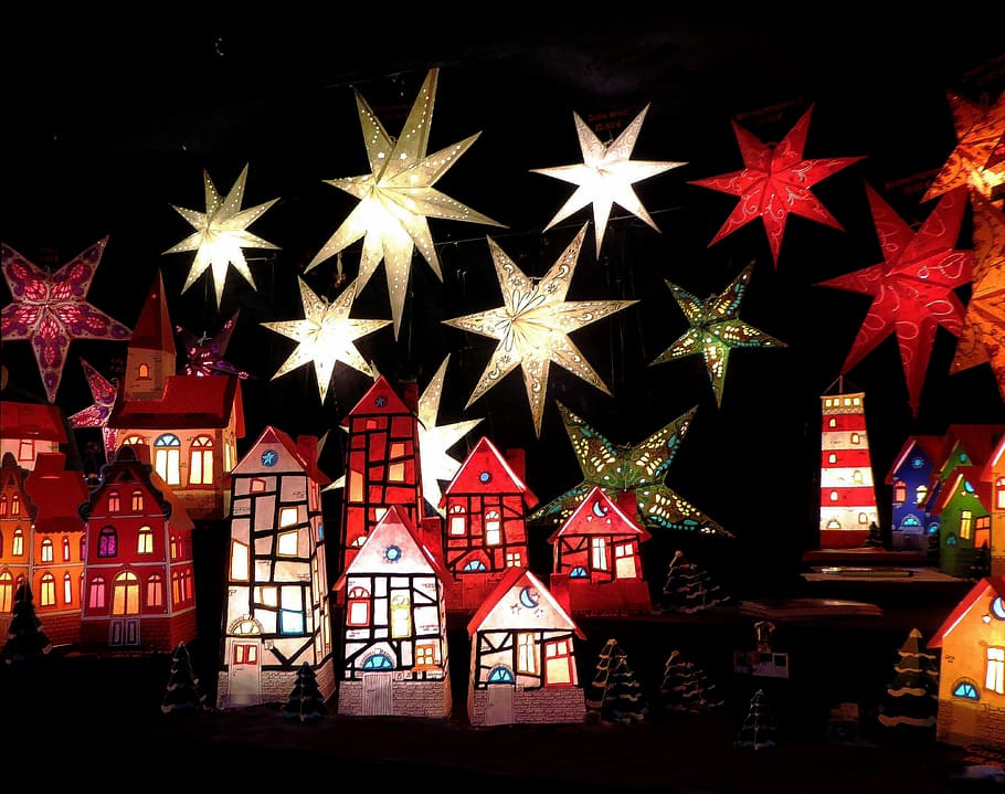 Bremen, Christmas Market, Light, Colorful, bremen christmas market, night photograph, transparent, night, cultures, red