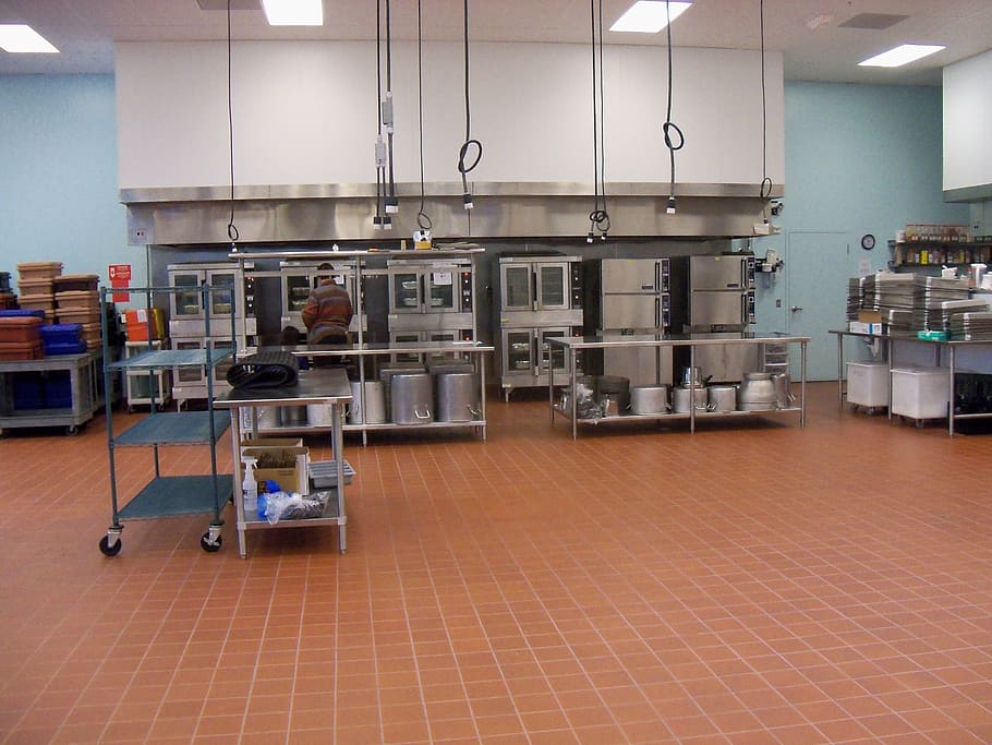 baking appliances, inside, room, commercial kitchen, food processing ...