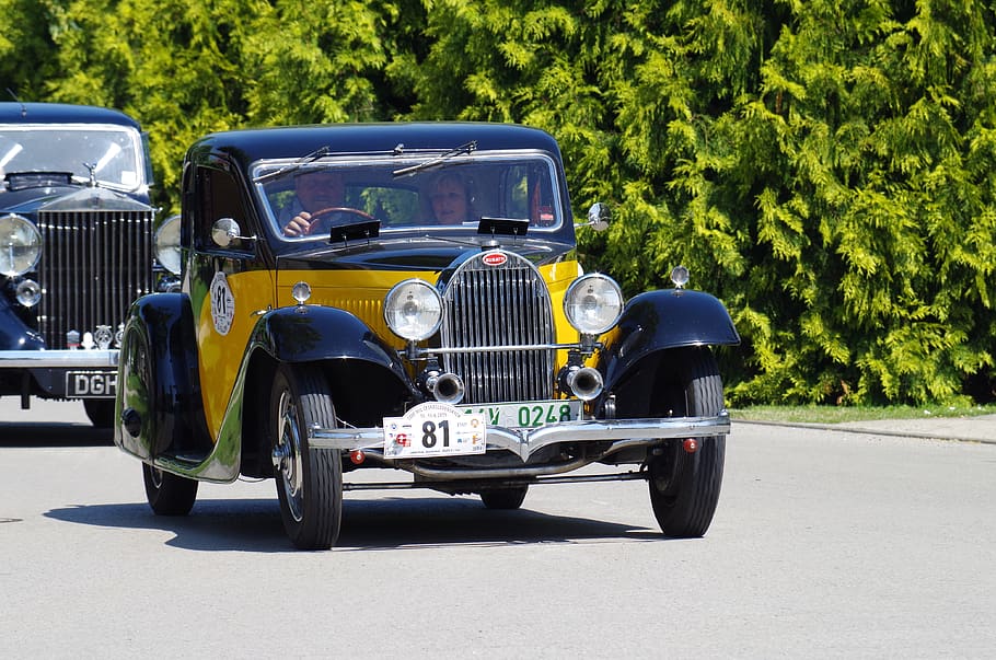 antiguo, automóvil, 1000 millas de checoslovaquia, automóviles en 1935, veterano, raza, histórico, historia, vehículo, clásico
