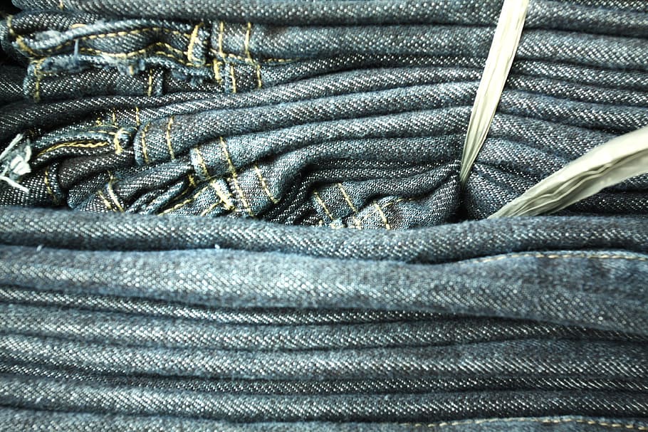 Jeans, Denim, Kain, Garmen, Mode, biru, tekstil, bahan, tekstur, katun