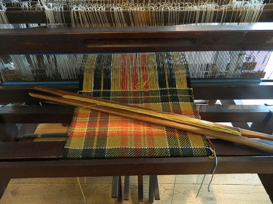 loom, weaving, craft, traditional, weave, manufacture, yarn, cloth, wood - Material, indoors