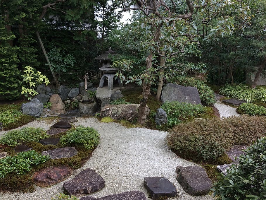 japanese garden, garden, japan, japanese, stone, meditation, botanical, outdoor, formal Garden, tree
