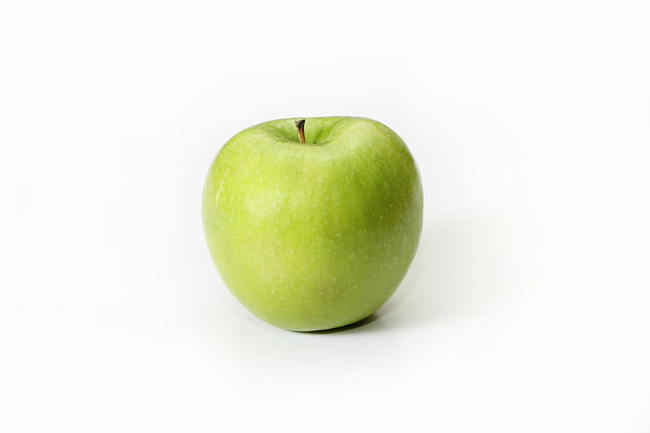 buah apel hijau, apel, apel hijau, buah, warna hijau, makan sehat, buah apel, makanan dan minuman, makanan, benda tunggal