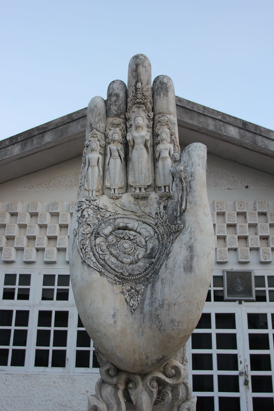 Hand Signal, Carved, Signs, Fine, Gesture, carved signs, fine gesture, architecture, sculpture, statue