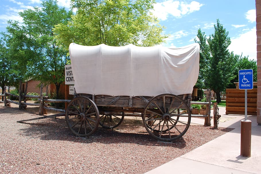 wagon, pioneers, historic, wheel, western, country, rural, transportation, covered, usa