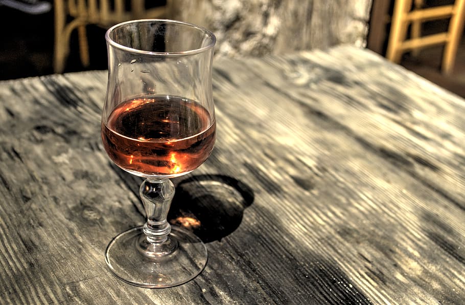 wine, glass, drink, beverage, alcohol, wood, table, refreshment, wineglass, drinking glass