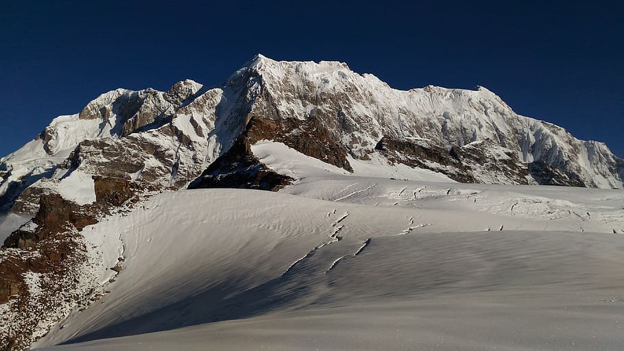 himalaya, adventure, trekking, mountaineering, hiking, glacier, nepal, himalayas, nature, landscape