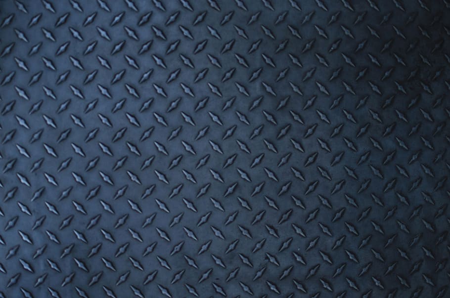 gray, diamond plate surface, metal, floor, pattern, backgrounds, full frame, textured, sheet metal, close-up