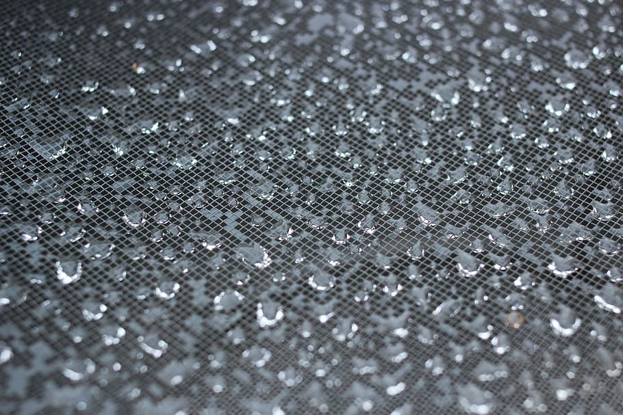 water, grid, droplets, gray, dark, wavy, pattern, nature, backgrounds, abstract