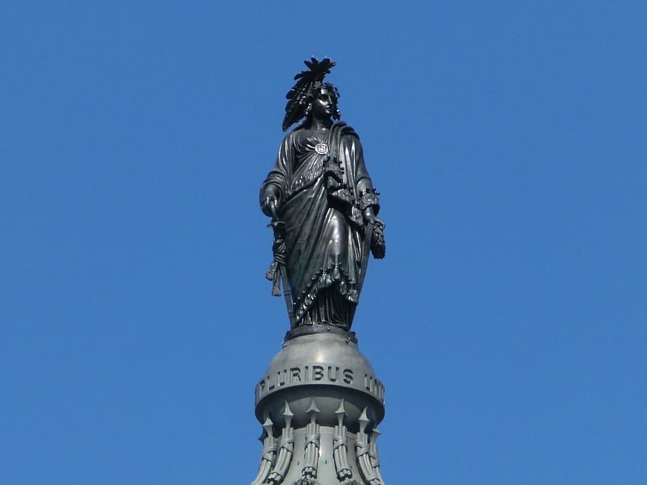 statue, usa, washington, e pluribus unum, capitol, demokratie, federalism, parliament, united states, america
