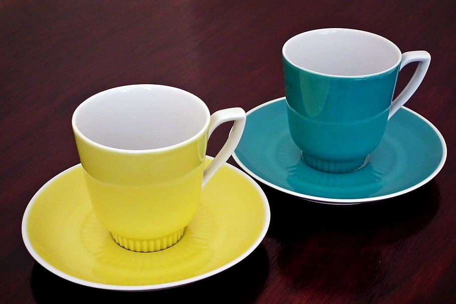 cup, porcelain, kitchen utensils, dining table, morning, colorful, composition, decorative, artistic, design
