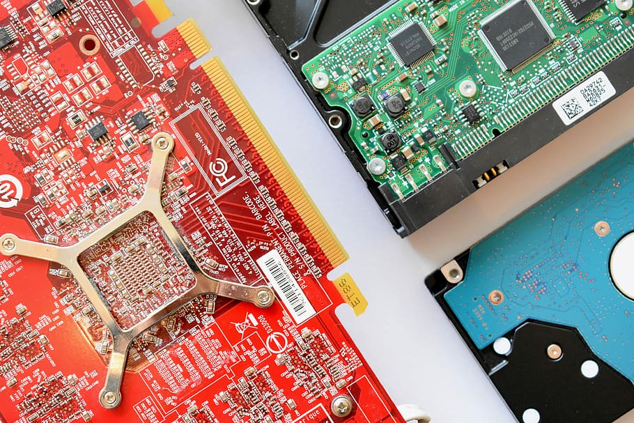 placa de circuito vermelha, hardware, chipset, computador, semicondutor, chip, silicone, componente, eletrônicos, tecnologia