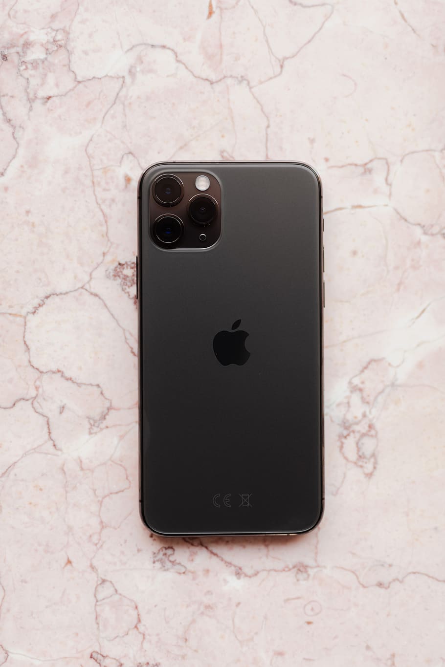 iphone 11 pro, iPhone 11, mobile, mobile phone, space gray, tech, technology, phone, marble, stone