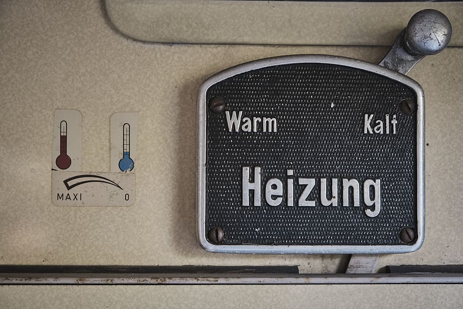 pemanas, hangat, AC, dingin, panas, energi, teknologi, radiator, tua, kereta